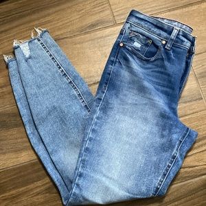 Maurices High Rise Women Jeans - Light and Dark Blue